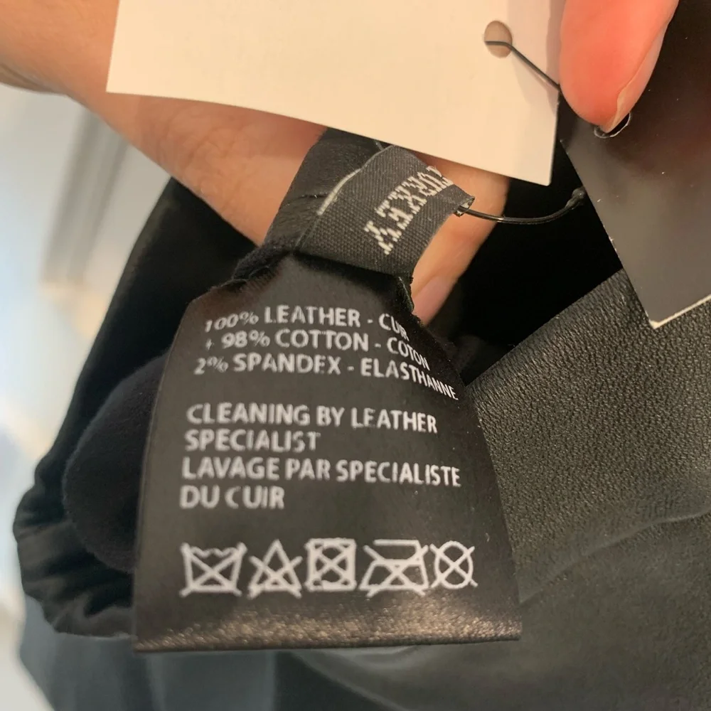 Haider Ackermann Black Leather Laser Cut Leggings Size 36/US Size S - Picture 10 of 10